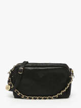 Cross Body Tas Vintage Leder Mila louise Zwart vintage 23673XSX